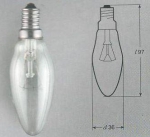 Лампа ДС 60Вт Е14 208шт. в упаковке