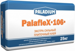 Клей плиточный для  крупноформатной плитки  из мрамора и гранита,  керамогранита PalafleX-106 25к PALADIUM