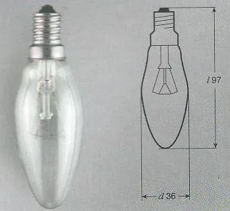 Лампа ДС 40Вт Е14 100шт. в упаковке